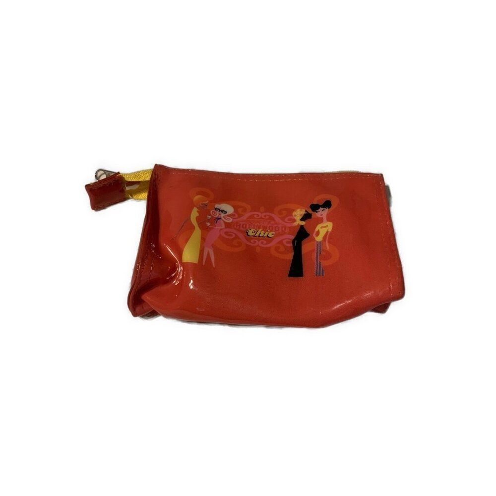 Leif Vintage 90’s Chic Jelly Pink Yellow Coin Purse Zip Up